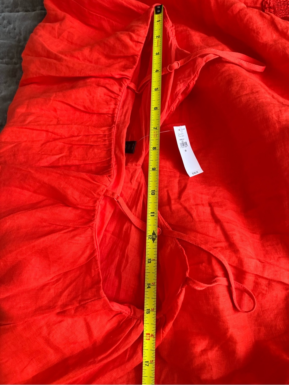 NWT Banana Republic Poppy Red Linen Strap Dress XS